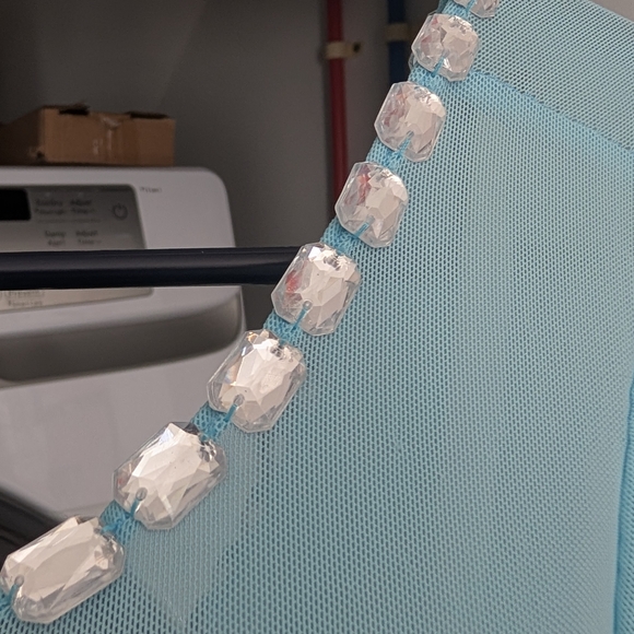 Costume: Handmade Frozen Elsa Gown And Cape, plus Crown with full price offer - Picture 7 of 17